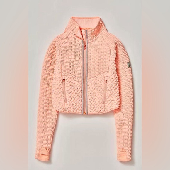 FP Movement By Free people Pink Smock Show Packable Run Jacket Size Small NWOT - Picture 5 of 16